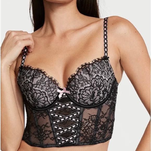 Lightly-Lined Heritage Ribbon Slot Bra Top
Size M DD - Picture 1 of 3